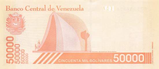 50000 Bolivares 2019